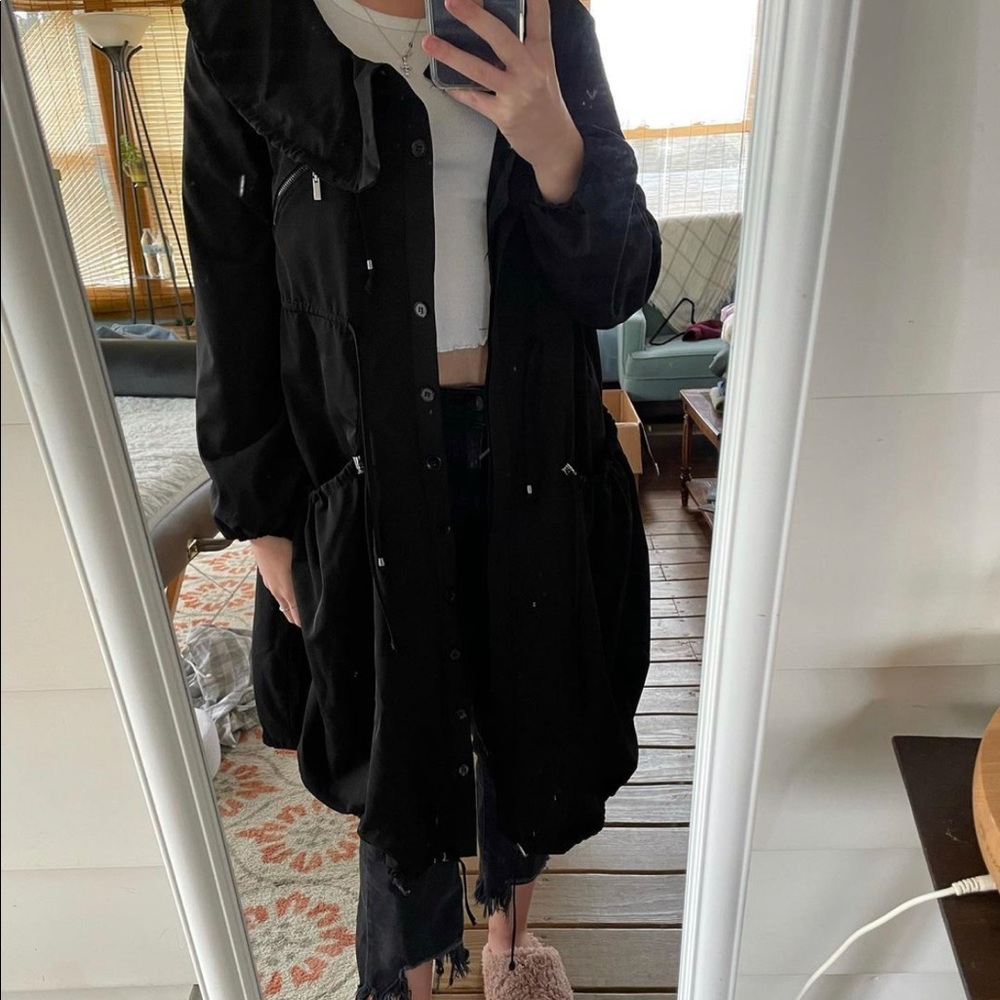 Long black Allura Coat